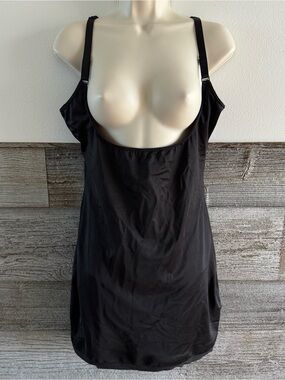 SPANX Black Slip Dress Shapewear Adjustable Strap Women’s Size 1X